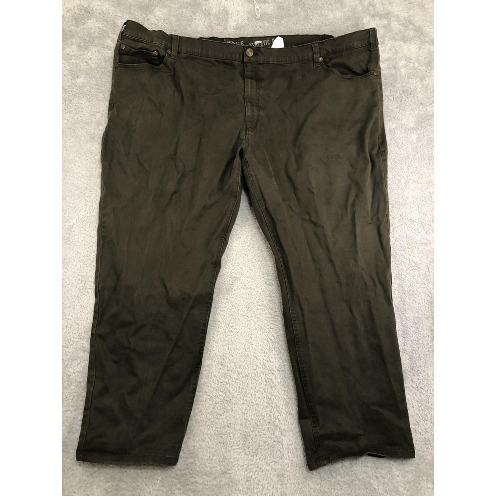 True Nation Jeans Mens 54x30 (Tag 58x30) Brown Athletic Fit Denim